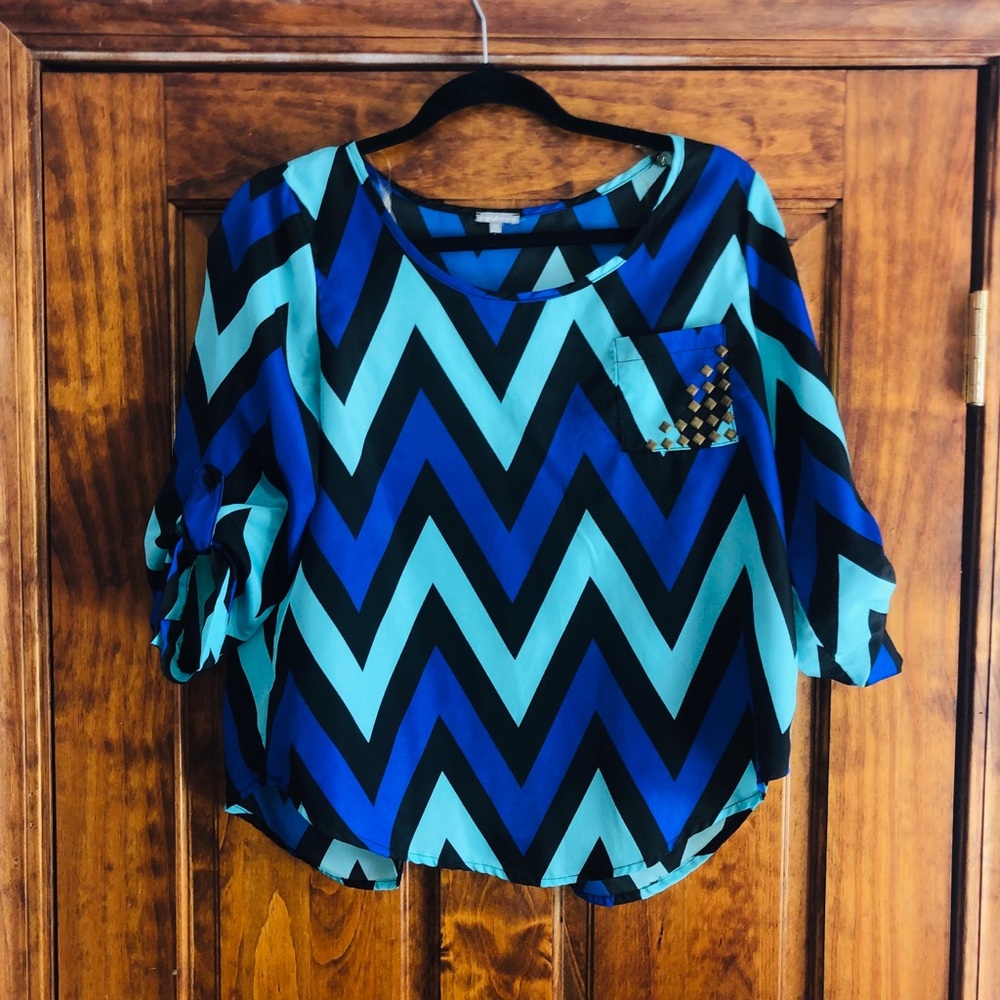 Chevron Top Open Back!